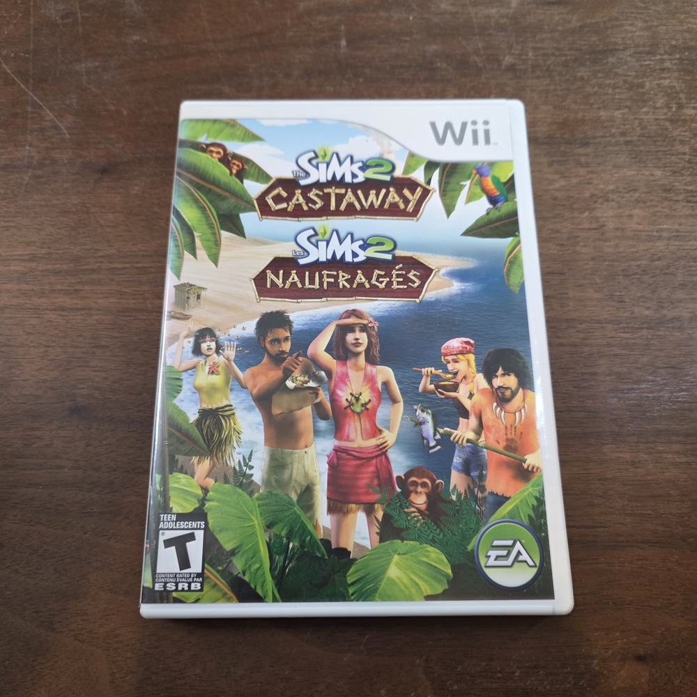 Nintendo Wii Sims 2 Castaway Game CIB